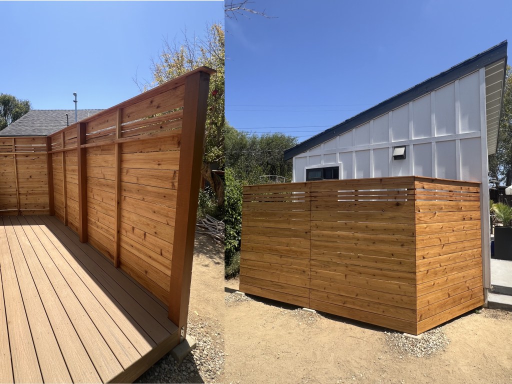 outdoor shower & privacy&nbsp;screen
